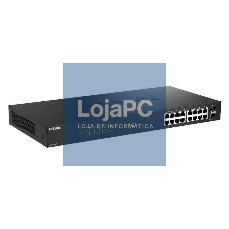 D-Link DGS-1018P/E Switch 16xGbE PoE+ 2xSFP — imagem 2