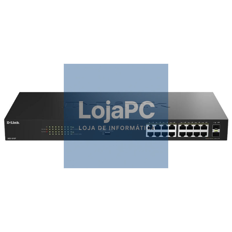 D-Link DGS-1018P/E Switch 16xGbE PoE+ 2xSFP