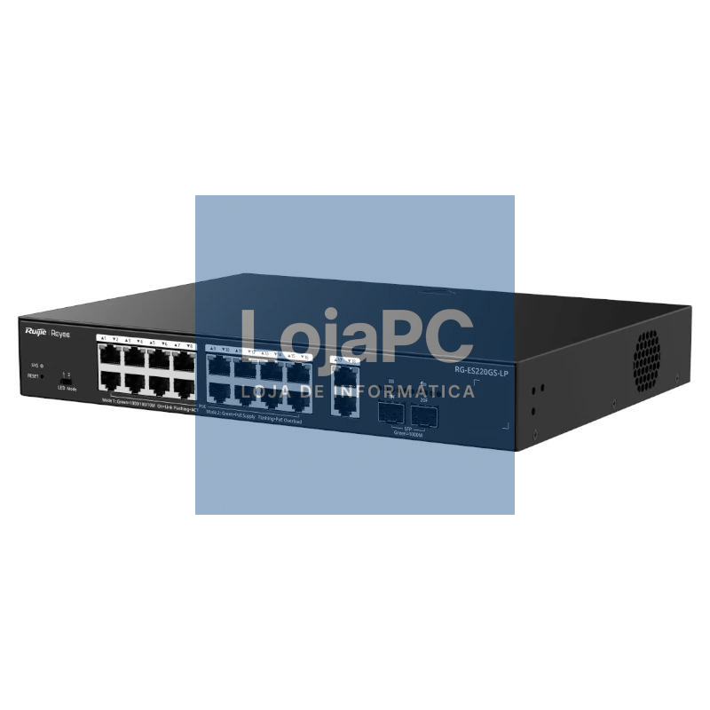 Reyee ES220GS-LP Switch 18xGbE (16 PoE) 130W 2xSFP — imagem 3