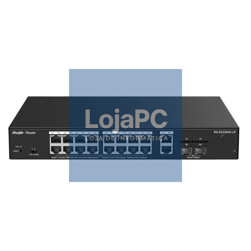 Reyee ES220GS-LP Switch 18xGbE (16 PoE) 130W 2xSFP