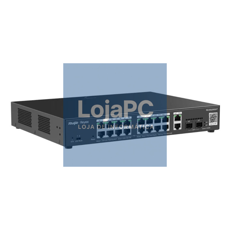 Reyee 20-Port Gigabit Smart POE Switch, 16 PoE/POE — imagem 2