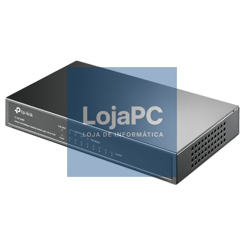 TP-LINK TL-SF1008P Switch 8x10/100Mbps 4xPoE Metal — imagem 2