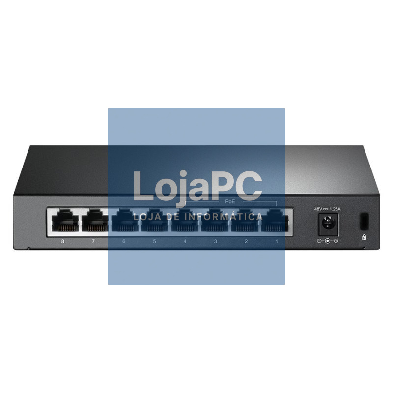 TP-LINK TL-SF1008P Switch 8x10/100Mbps 4xPoE Metal — imagem 3