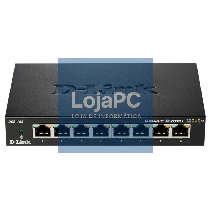 D-Link DGS-108 Switch 8xGB Metal