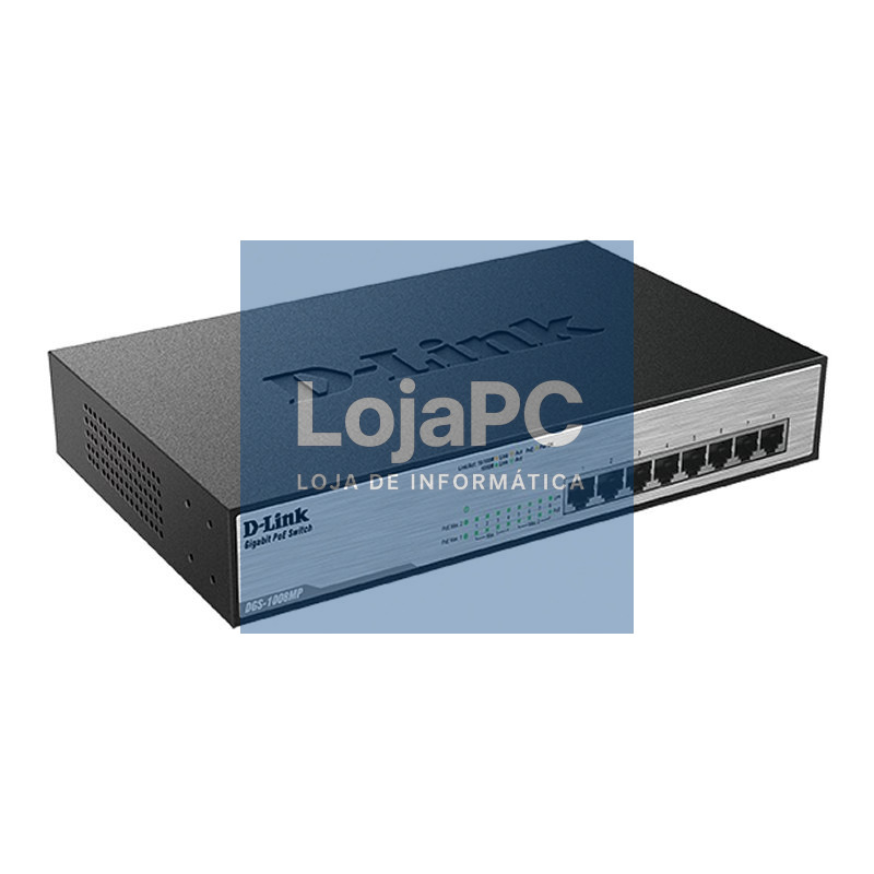 D-Link DGS-1008MP Switch 8xGB PoE — imagem 3