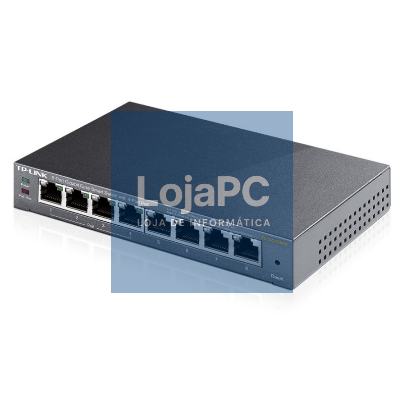 TP-LINK TL-SG108PE Switch 8xGB 4xGB PoE — imagem 3
