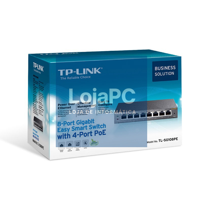 TP-LINK TL-SG108PE Switch 8xGB 4xGB PoE — imagem 5