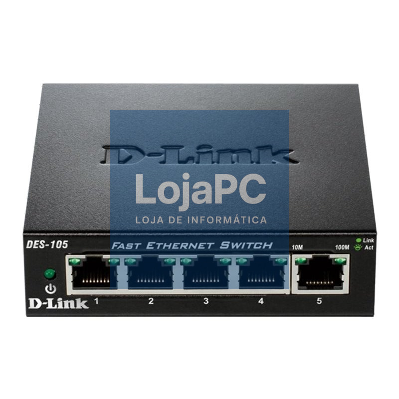 D-Link DES-105 Switch 5x10/100Mbps Metal