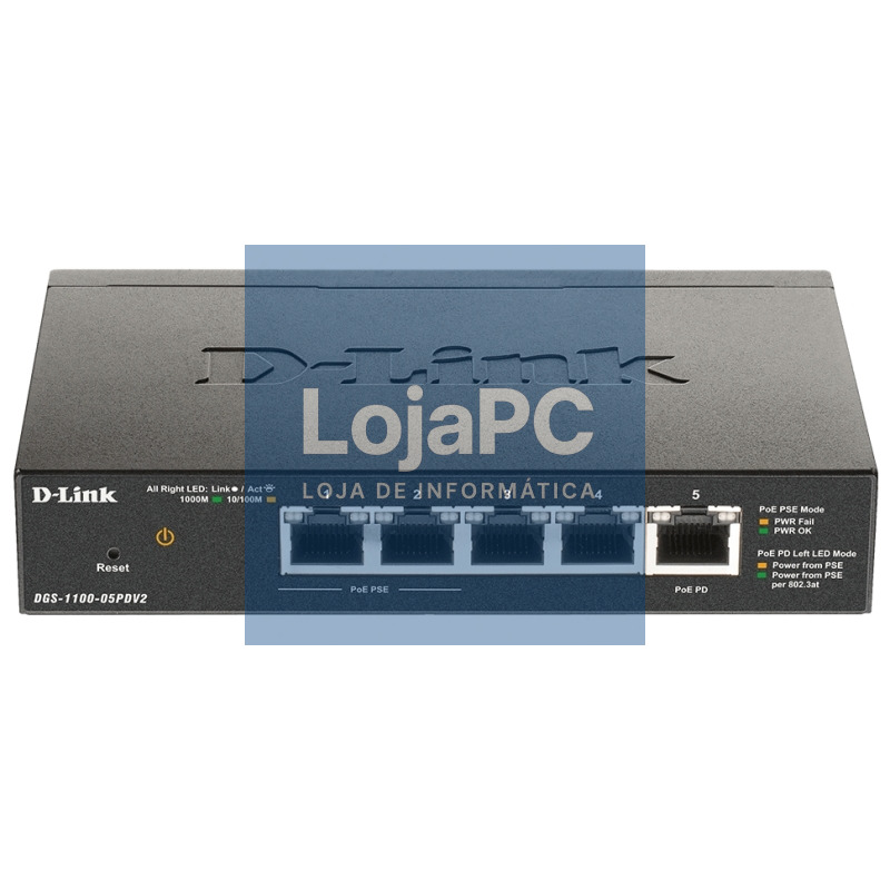 D-Link DGS-1100-05PDV2 Switch 5xGb PoE 1xPD (18W)