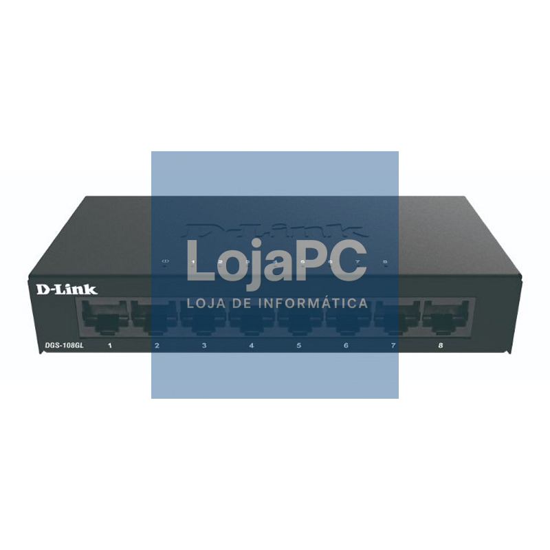 D-Link DGS-108GL Switch 8xGB Metal Plug&Play
