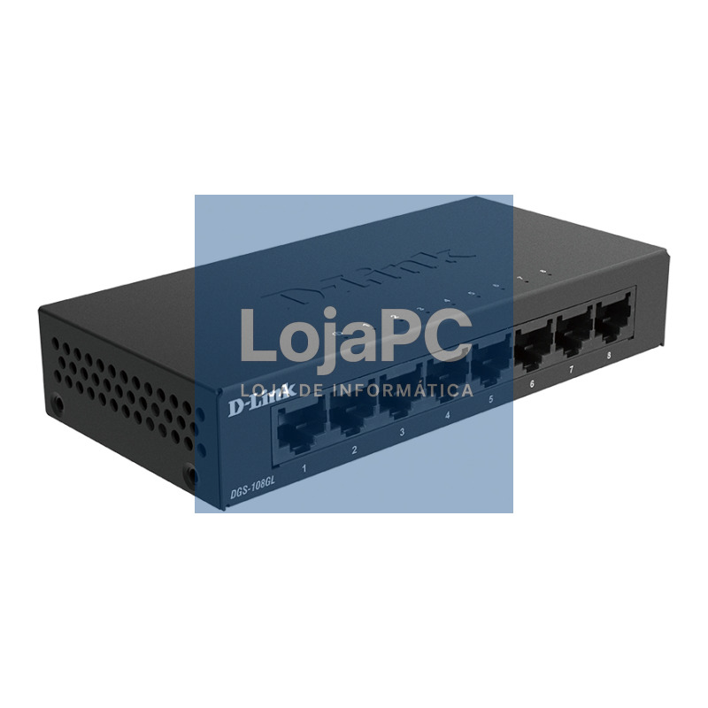 D-Link DGS-108GL Switch 8xGB Metal Plug&Play — imagem 3
