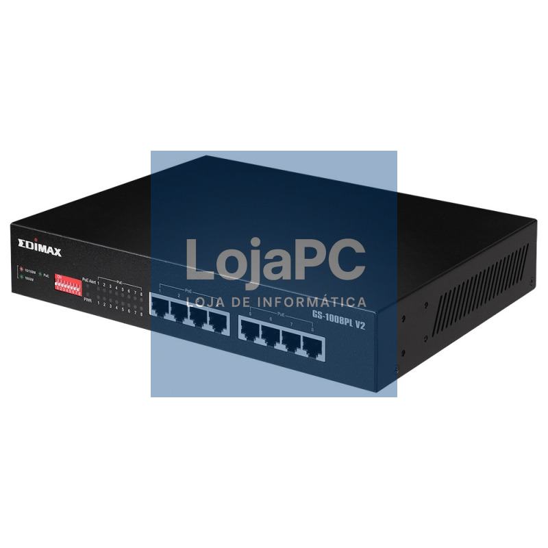 Edimax GS-1008PL V2 Switch 8xGbE PoE+ — imagem 2