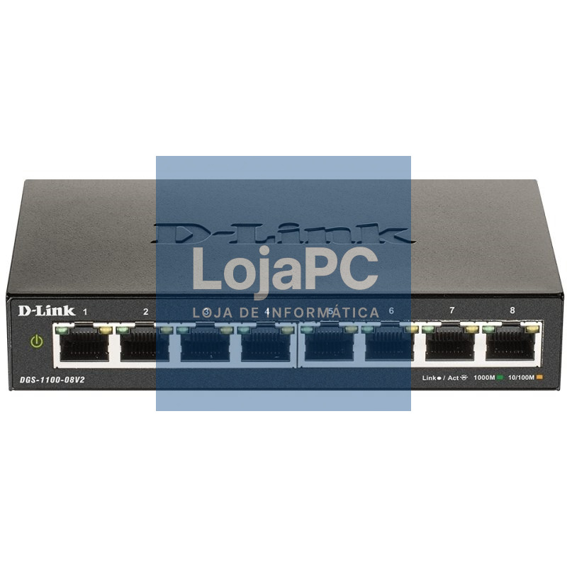 D-Link DGS-1100-08V2/E Smart Switch 8xGbE L2