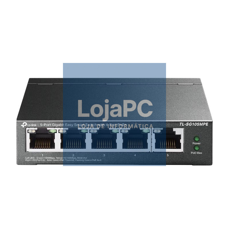 TP-Link TL-SG105MPE Switch 5xGbE (4PoE+) Metal — imagem 3