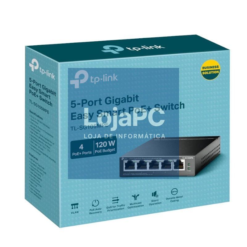TP-Link TL-SG105MPE Switch 5xGbE (4PoE+) Metal — imagem 5