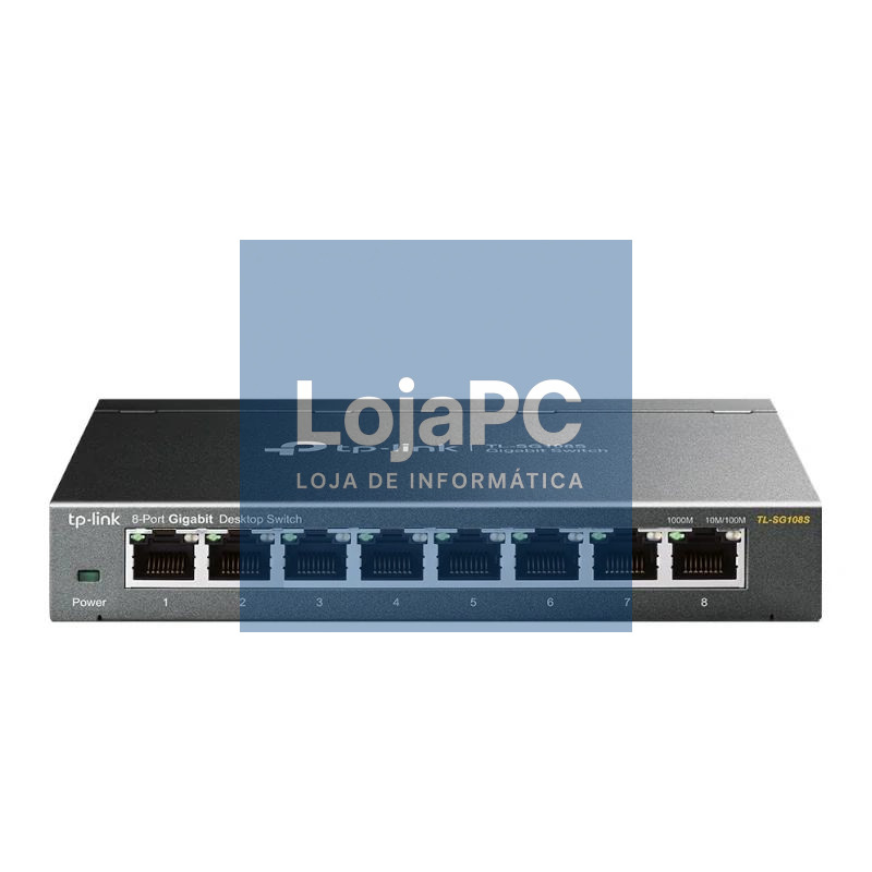 TP-Link TL-SG108S Switch 8xGB RJ45 Metal — imagem 5