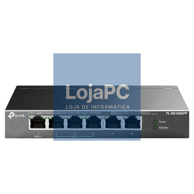 TP-Link TL-SG1006PP Switch 6xGB (3xPoE+ 1xPoE++)