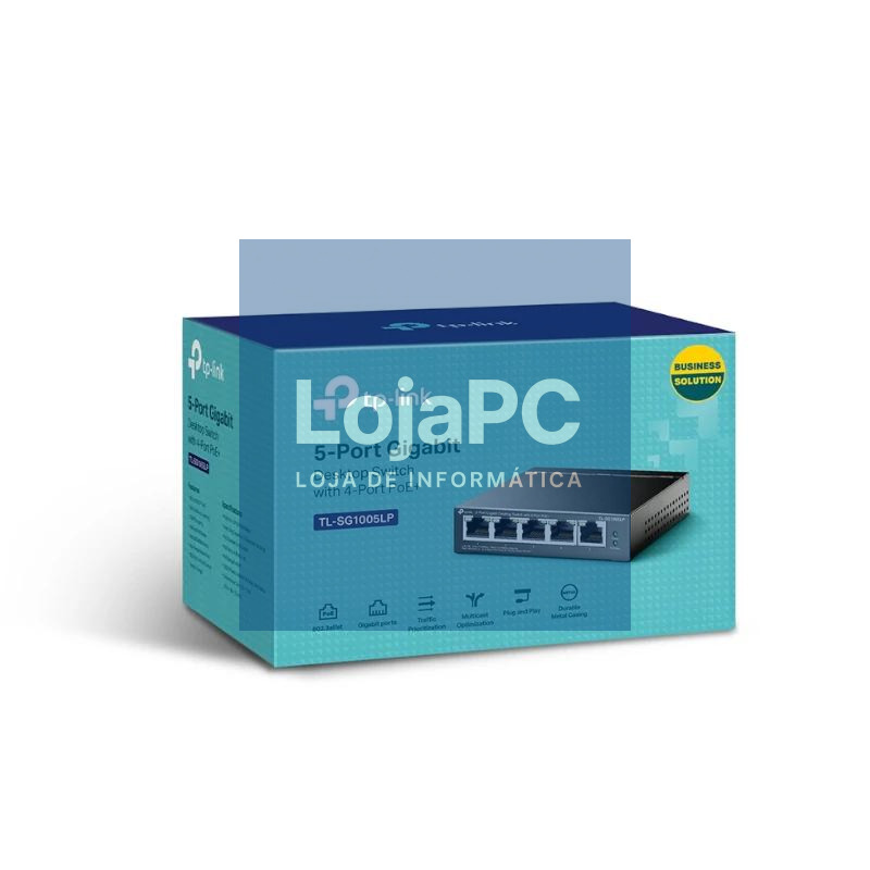 TP-Link TL-SG1005LP Switch 5xGb (4xPoE+) — imagem 5