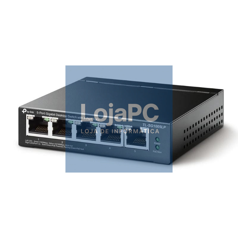 TP-Link TL-SG1005LP Switch 5xGb (4xPoE+) — imagem 3