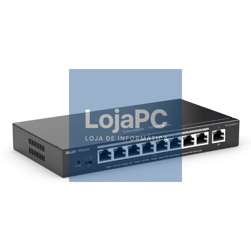 Reyee ES209GC-P Switch 9xGbE (8 PoE/POE+) 120W — imagem 3