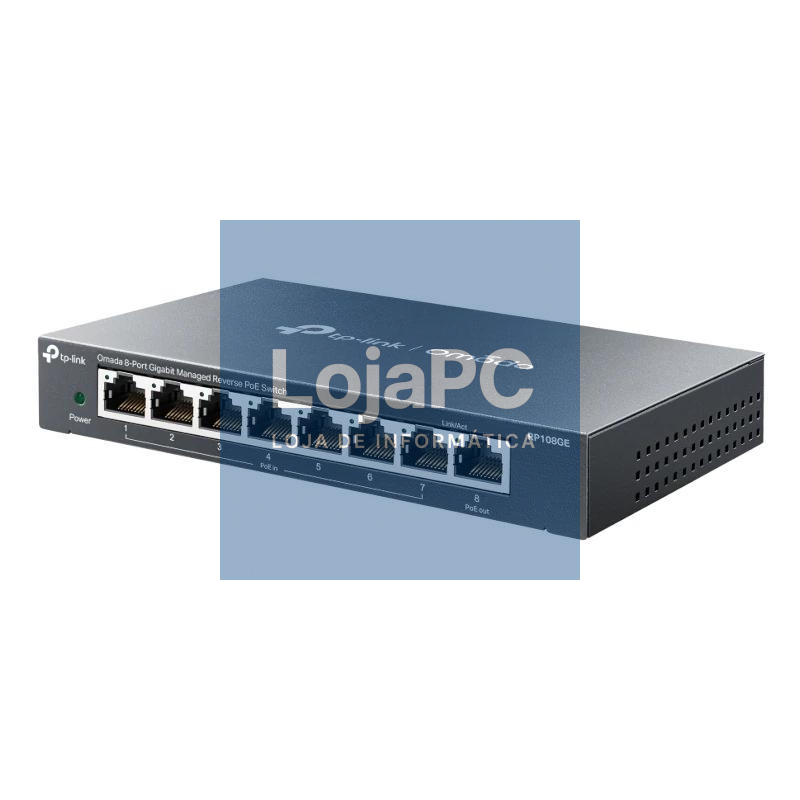 TP-Link RP108GE Switch 7xGb PoE In 1xGb PoE Out