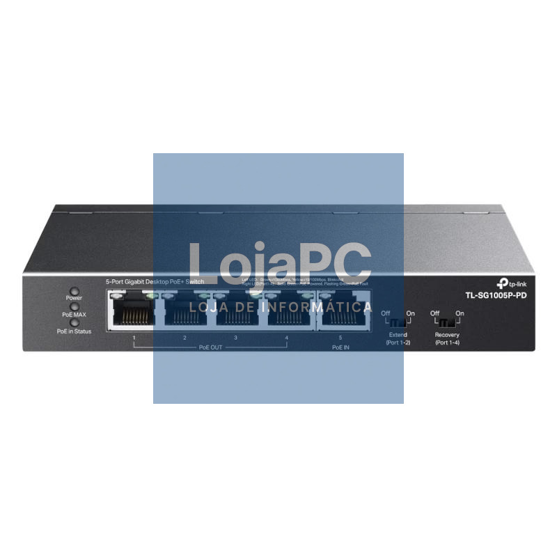 TP-Link TL-SG1005P-PD Switch 1xPoE++ In 4xPoE+ Out