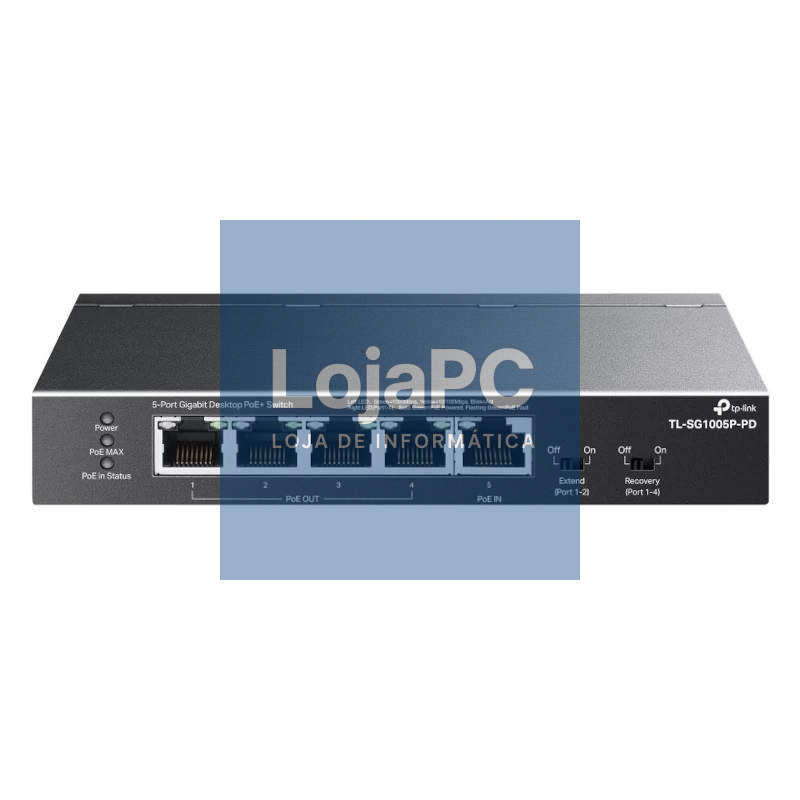 TP-Link TL-SG1005P-PD Switch 1xPoE++ In 4xPoE+ Out — imagem 3