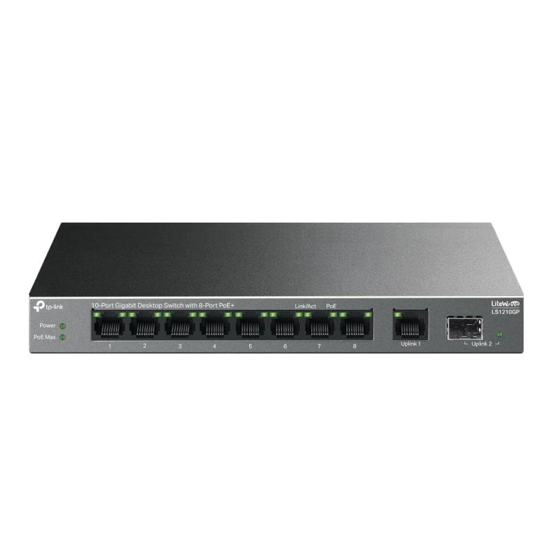 TP-Link LS1210GP Switch 8xG PoE+ 1xGb 1xSFP 61W — imagem 5
