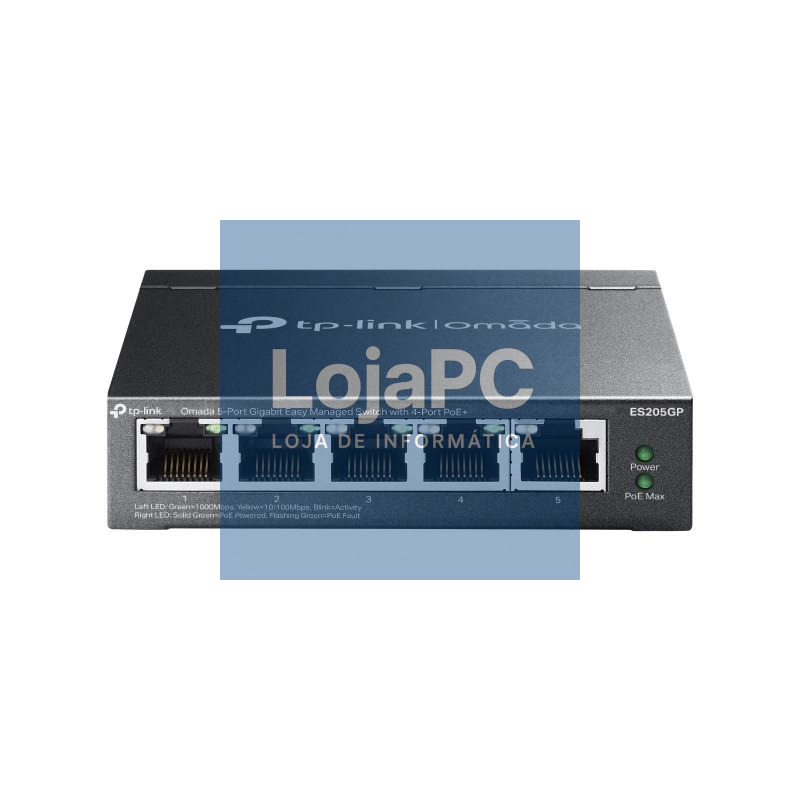 TP-Link ES205GP Switch 4xGb PoE+ 1xGb 65W Desktop — imagem 2