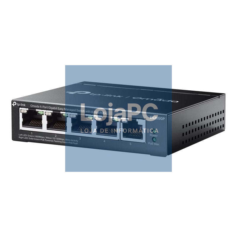 TP-Link ES205GP Switch 4xGb PoE+ 1xGb 65W Desktop