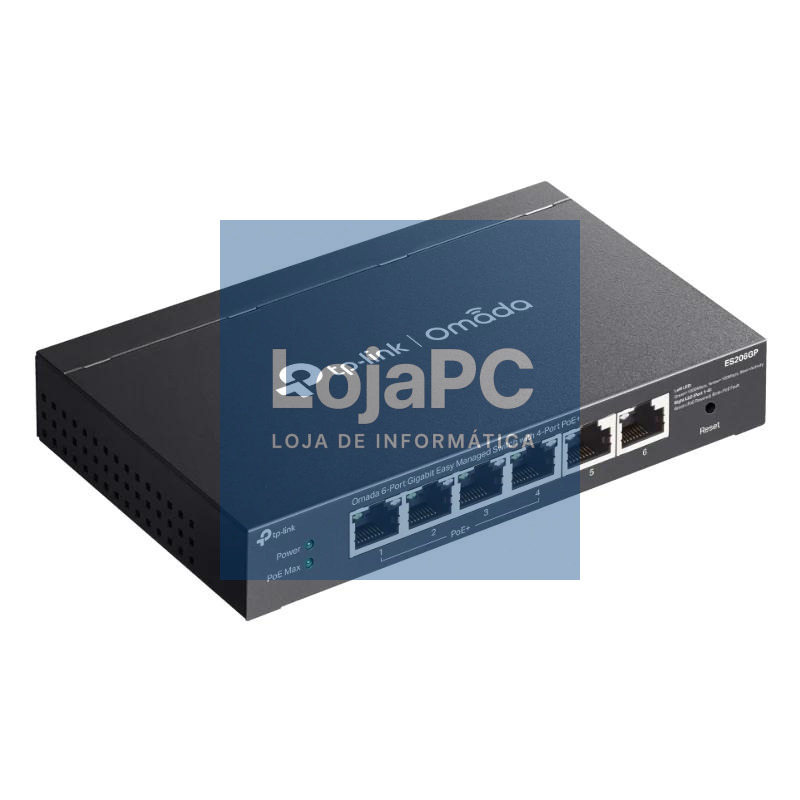TP-Link ES206GP Switch 4xGb PoE+ 2xGb 65W Desktop — imagem 3