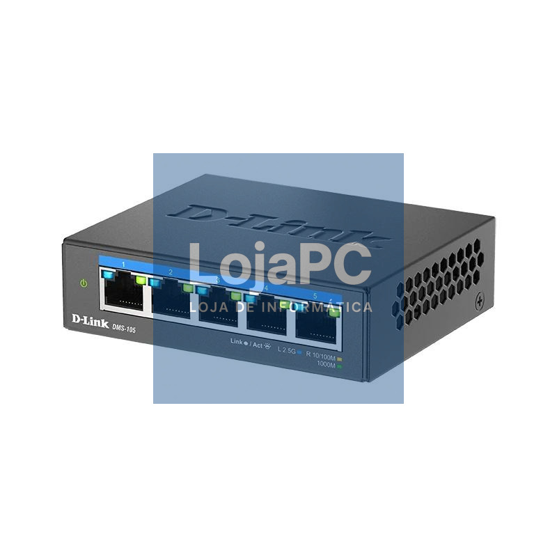 D-Link DMS-105 5x2.5MGb Unmanaged Switch — imagem 3