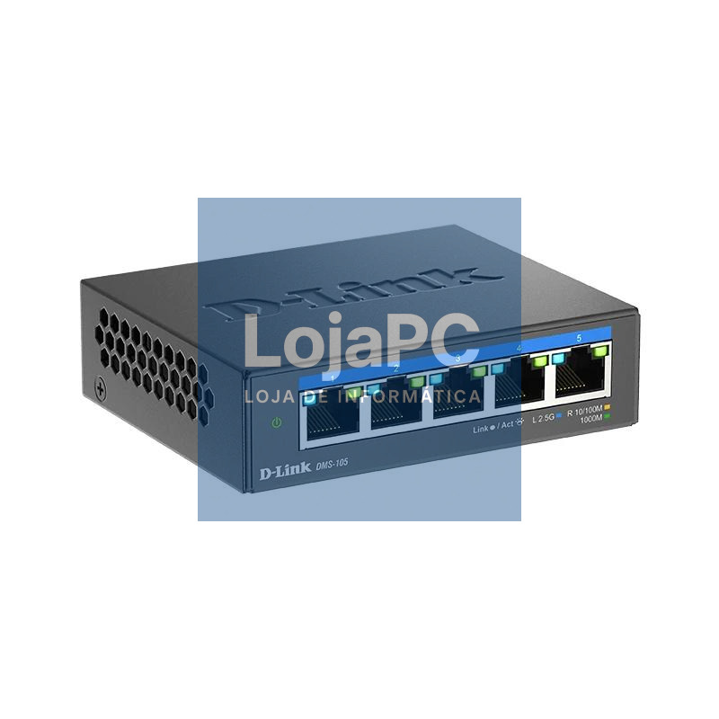 D-Link DMS-105 5x2.5MGb Unmanaged Switch — imagem 2