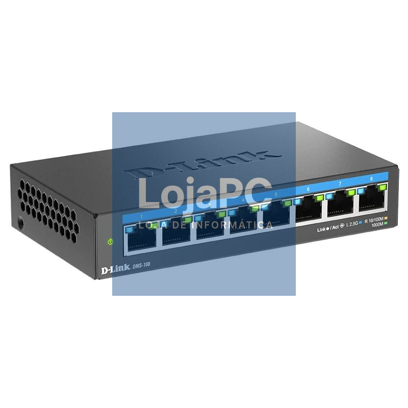 D-Link DMS-108 8x2.5MGb Unmanaged Switch — imagem 2