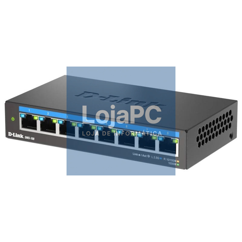D-Link DMS-108 8x2.5MGb Unmanaged Switch — imagem 3