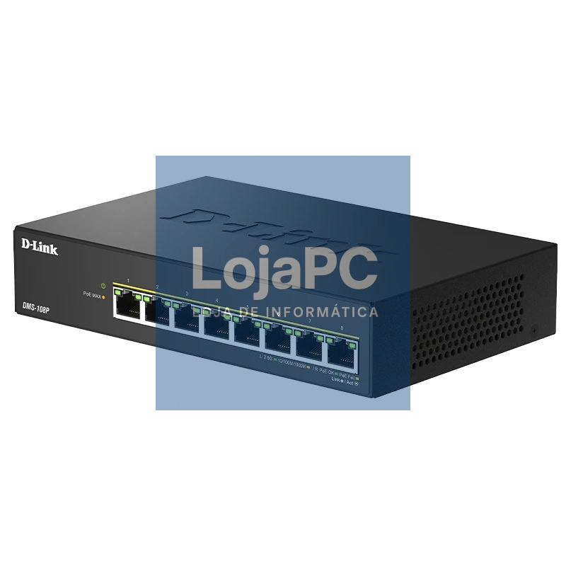 D-Link DMS-108P/E Switch 8x2.5mG PoE 230W — imagem 3