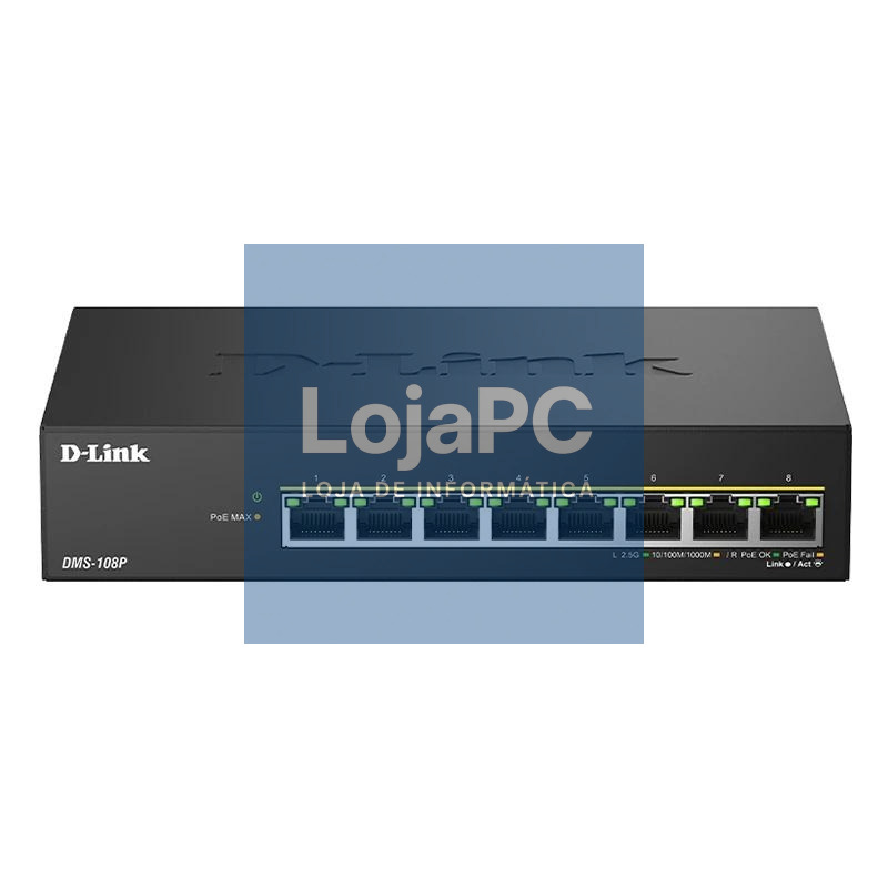 D-Link DMS-108P/E Switch 8x2.5mG PoE 230W