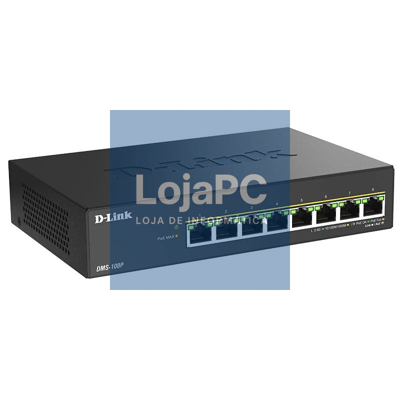 D-Link DMS-108P/E Switch 8x2.5mG PoE 230W — imagem 2