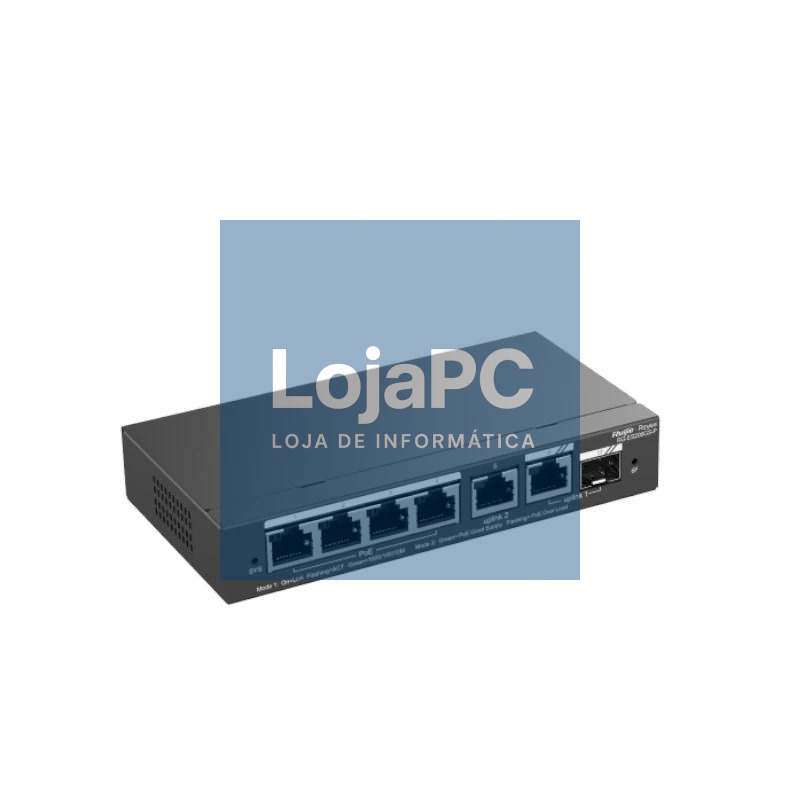 Reyee ES206GS-P Switch 4xPoE 2xGbE 1xSFP(C) 54W