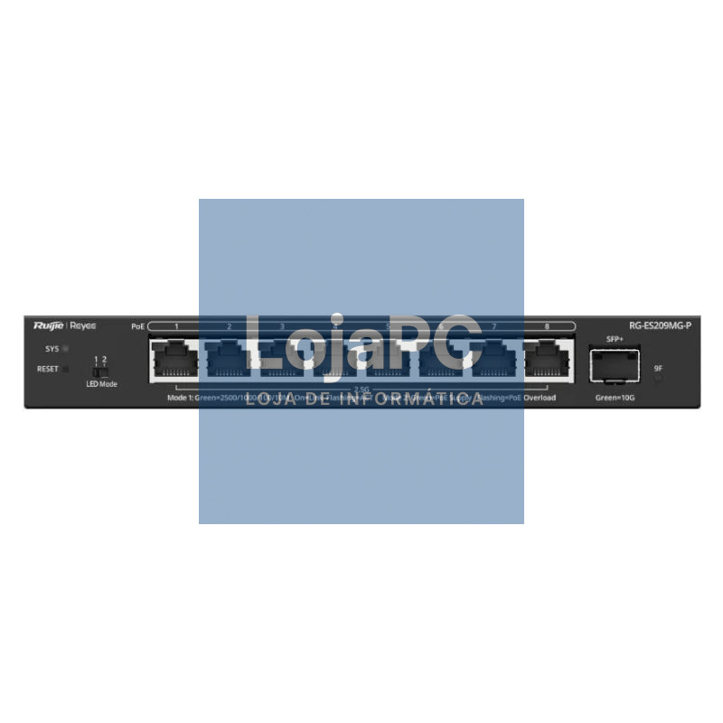 Reyee ES209MG-P Switch 5xmGB PoE 1xSFP+ 130W — imagem 2