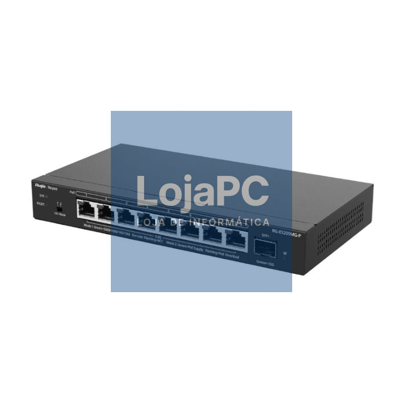 Reyee ES209MG-P Switch 5xmGB PoE 1xSFP+ 130W
