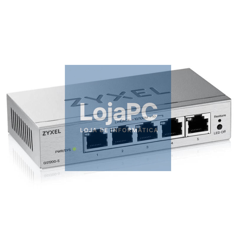ZyXEL GS1200-5V3 Switch 5xGbE — imagem 3