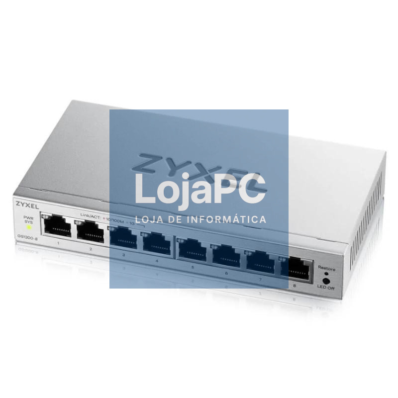ZyXEL GS1200-8V3 Switch 8xGbE