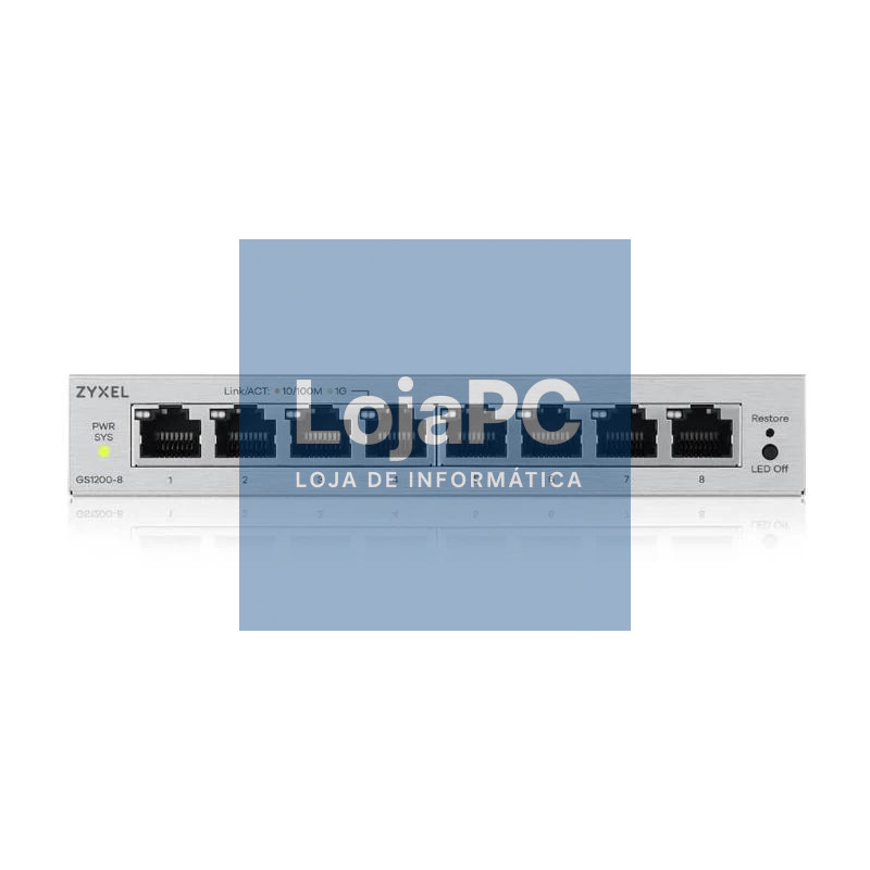 ZyXEL GS1200-8V3 Switch 8xGbE — imagem 3