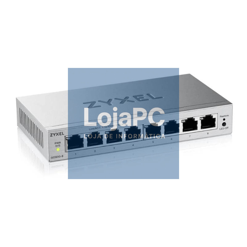 ZyXEL GS1200-8V3 Switch 8xGbE — imagem 2