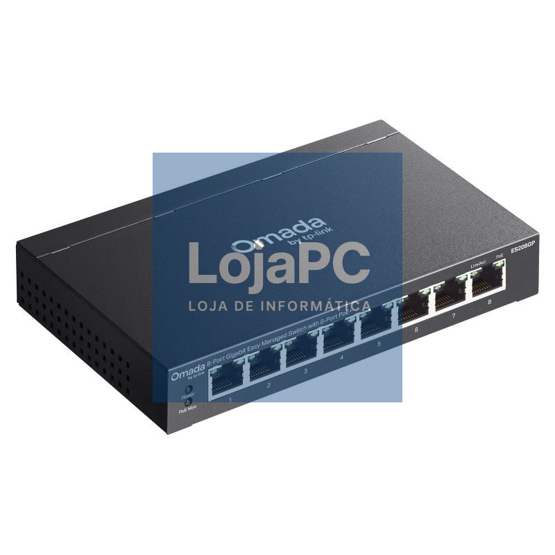 TP-Link ES208GP Switch 8xGbE PoE+ Acero Desktop — imagem 5