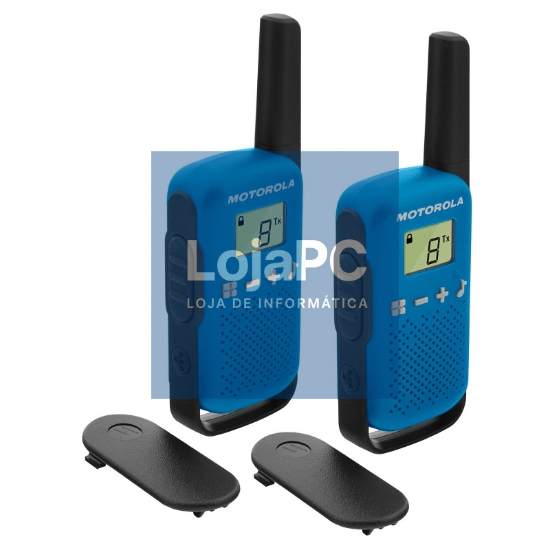 MOTOROLA T42 Walkie Talkie 4Km 16CH Azul Duo