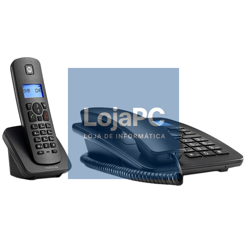 MOTOROLA C4201 Telefono Combo Fijo + DECT Negro — imagem 2