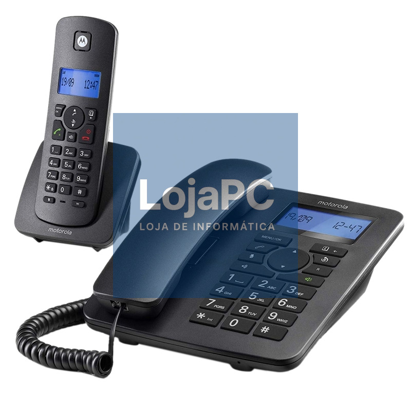 MOTOROLA C4201 Telefono Combo Fijo + DECT Negro
