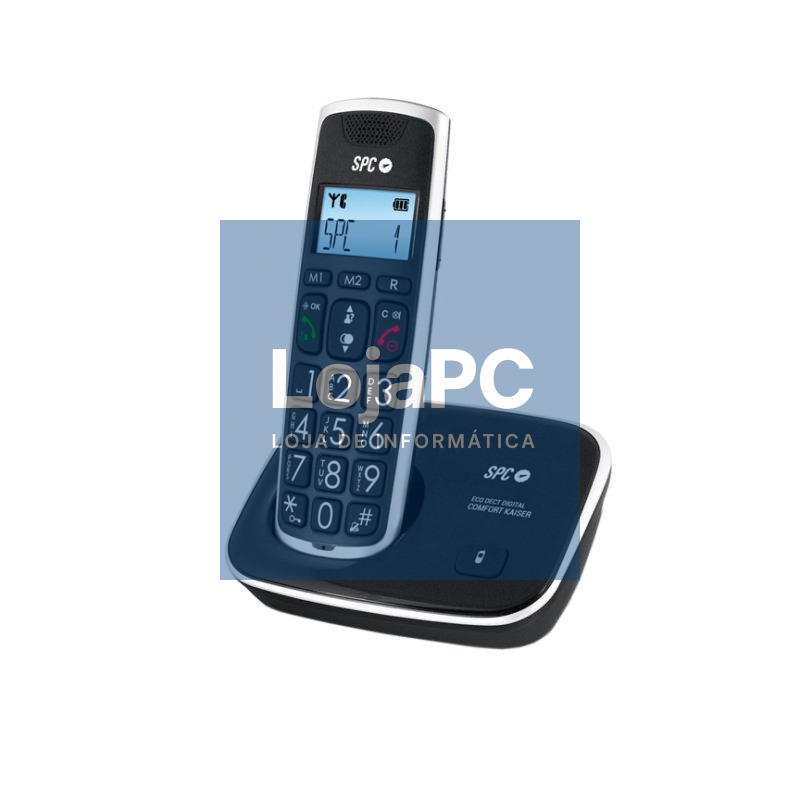 SPC 7608N Telefono DECT CONFORT KAISER Negro